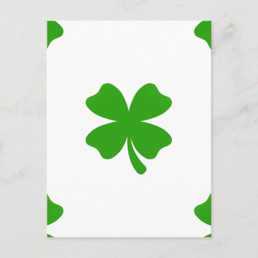 st patricks clover emoji briefkaart (Voorkant)