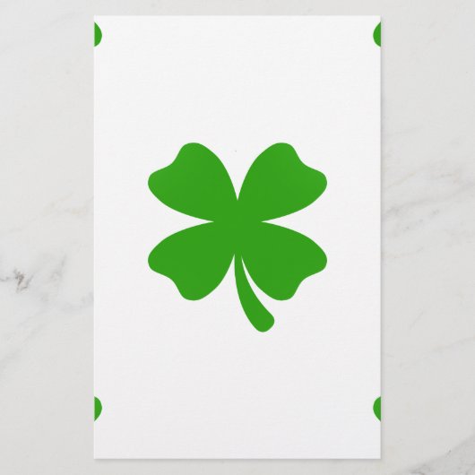 st patricks clover emoji briefpapier (Voorkant)