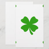 st patricks clover emoji briefpapier (Voorkant / Achterkant)