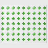 st patricks clover emoji cadeaupapier (Vlak)