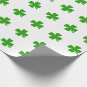 st patricks clover emoji cadeaupapier (Hoek)