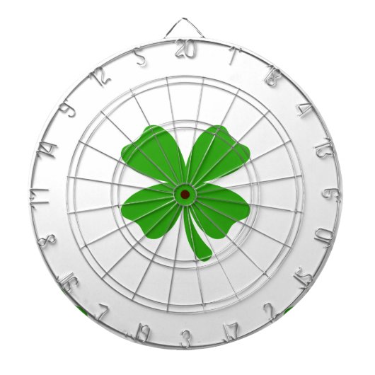 st patricks clover emoji dartbord (Voorkant)