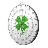 st patricks clover emoji dartbord (Voorkant Rechts)