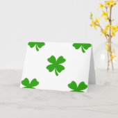 st patricks clover emoji kaart (Gele Bloem)