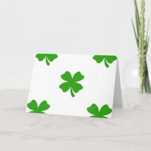 st patricks clover emoji kaart