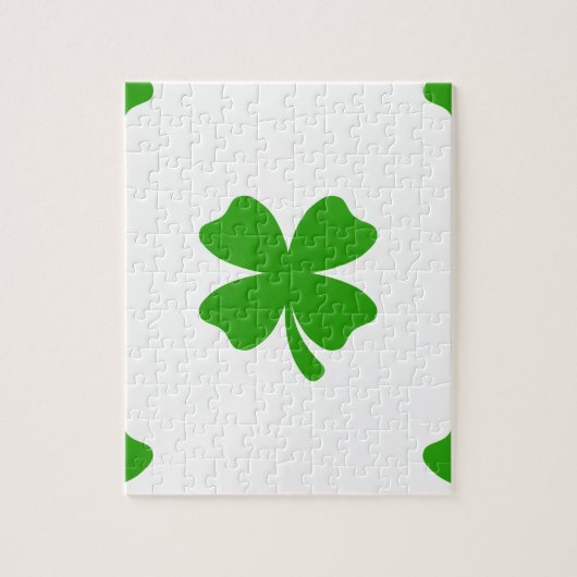 st patricks clover emoji legpuzzel (Verticaal)