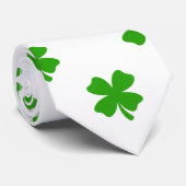 st patricks clover emoji mannen necktie stropdas (Opgerold)