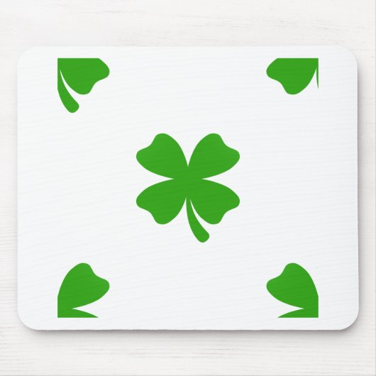 st patricks clover emoji muismat (Voorkant)