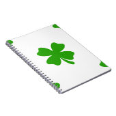 st patricks clover emoji notitieboek (Rechterzijde)