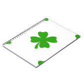 st patricks clover emoji notitieboek (Linkerzijde)