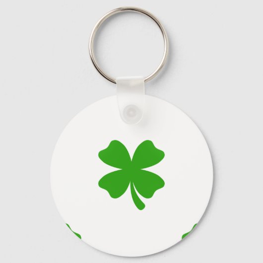 st patricks clover emoji sleutelhanger (Voorkant)