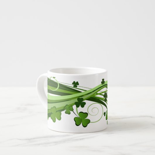 St. Patrick's Clover Espresso Mok (Links)