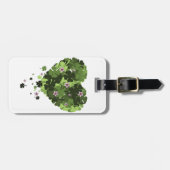 St. Patrick's Clover Heart Bagagelabel (Voorkant horizontaal)