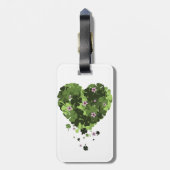 St. Patrick's Clover Heart Bagagelabel (Achterkant verticaal)