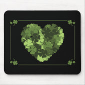 St. Patrick's Clover Heart Muismat (Voorkant)