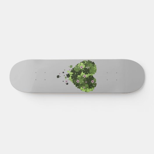 St. Patrick's Clover Heart Persoonlijk Skateboard (Horizontaal)
