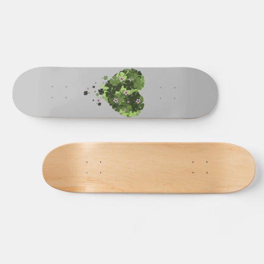 St. Patrick's Clover Heart Persoonlijk Skateboard (Horizontaal)