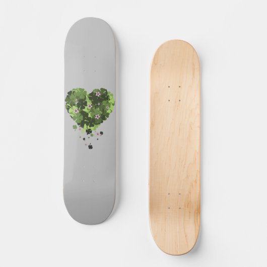St. Patrick's Clover Heart Persoonlijk Skateboard (Voorkant)