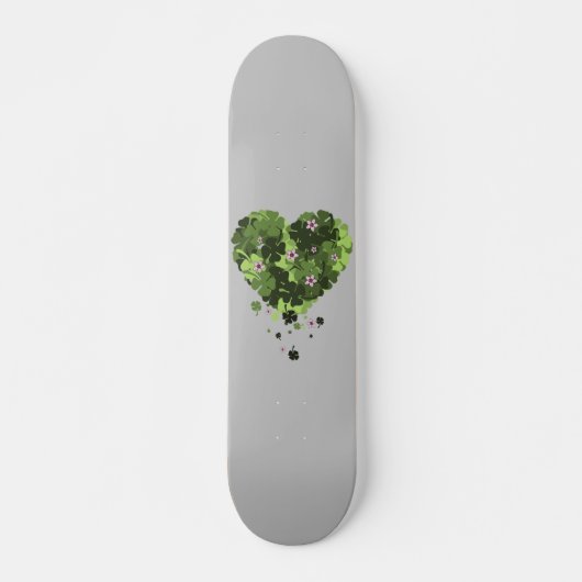 St. Patrick's Clover Heart Persoonlijk Skateboard (Voorkant)