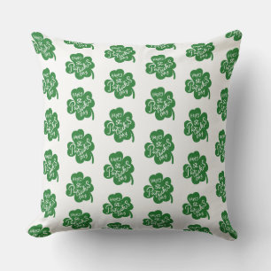 St. Patrick's Clover Kussen
