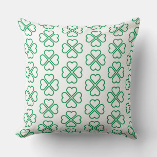 St. Patrick's Clover Kussen