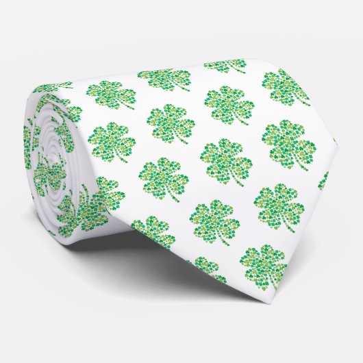 St. Patrick's Clover Men's Tie Stropdas (Opgerold)