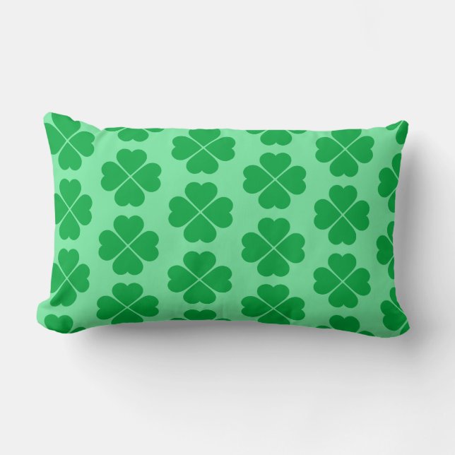 St. Patrick's Clover Pillow Kussen (Voorkant)