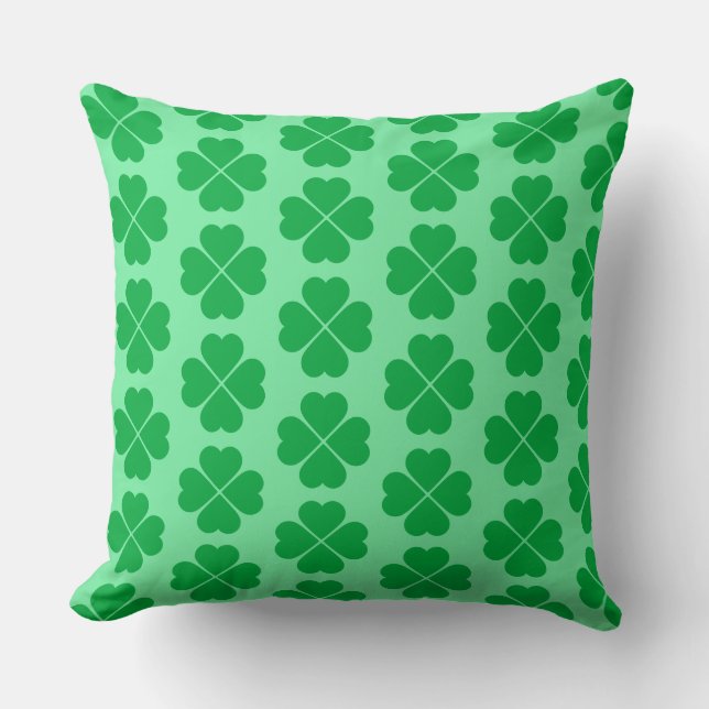 St. Patrick's Clover Pillow Kussen (Voorkant)