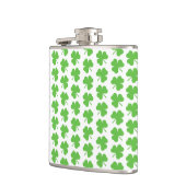 St. Patricks Clover Vinyl Omwikkelde Fles Heupfles (Links)