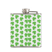 St. Patricks Clover Vinyl Omwikkelde Fles Heupfles (Achterkant)