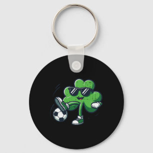 St Patricks Clover Voetbal Saint Pattys Voetbal Bo Sleutelhanger
