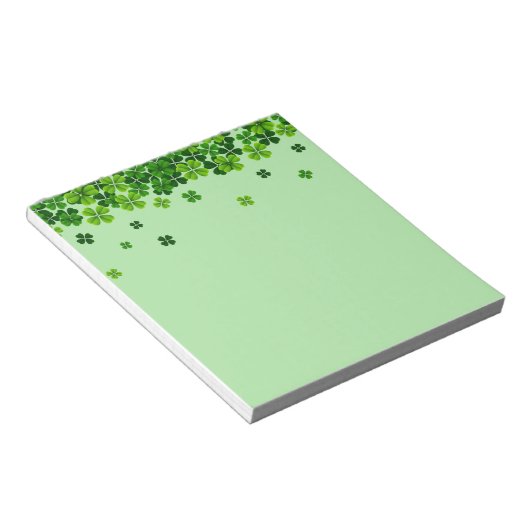 St. Patrick's Clovers Blocnote (Schuin)