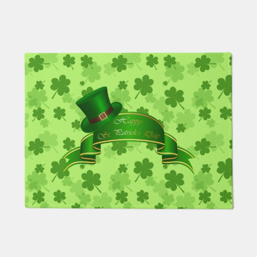 St. Patrick's Clovers Doormat Deurmat (Voorkant)