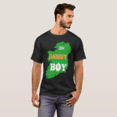 St Patrick's coole Danny Boy met Green Map of Eire T-shirt (Voorkant volledig)