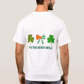St. Patricks Coquette Shamrock Persoonlijk T-shirt (Achterkant)