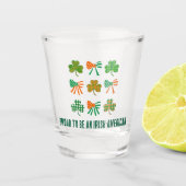St Patricks Coquette Shamrock TROTS Iers-Amerikaan Shot Glas (Voorkant)