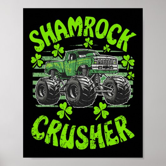St Patricks Crusher Voor Monster Truck St Patricks Poster (Voorkant)