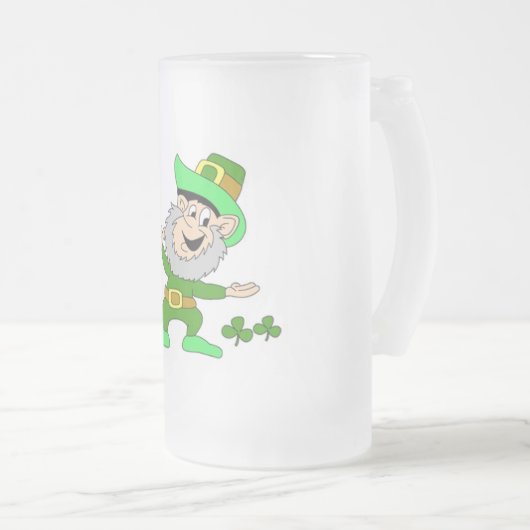 St. Patricks Custom 16oz Frosted Mok (Voorkant rechts)