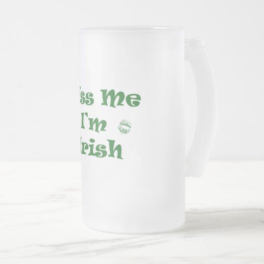 St. Patricks Custom 16oz Frosted Mok (Voorkant rechts)