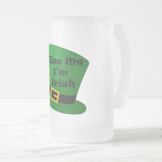 St. Patricks Custom 16oz Frosted Mok (Voorkant rechts)