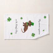 St. Patricks Dachshund Towel Handdoek (Handdoek)