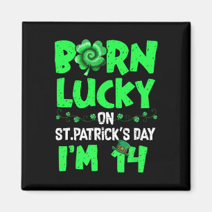 St. Patrick's Dag 14e Verjaardag Jongen Meisje 14 Magneet