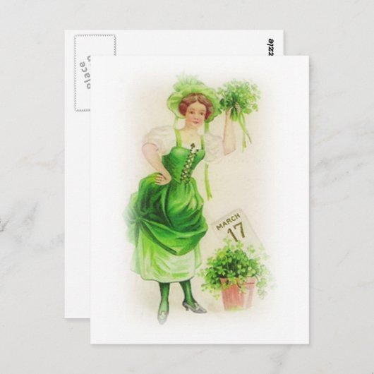  St. Patricks Dag 17 maart Briefkaart (Voorkant / Achterkant)