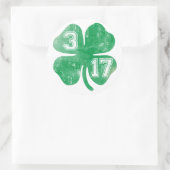 St. Patricks Dag 3/17 Ierse Shamrock Ronde Sticker (Tas)