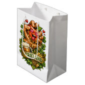 St. Patrick's Dag Appelrazernij 🍀 Medium Cadeauzakje (Voorkant Gekanteld)