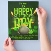 St. Patrick's Dag Bar Feest Folder (Hand)