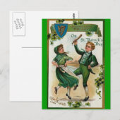 St. Patricks Dag Briefkaart (Voorkant / Achterkant)
