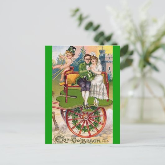  St. Patricks Dag Briefkaart (Staand voorkant)