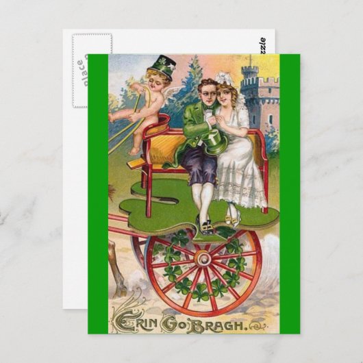  St. Patricks Dag Briefkaart (Voorkant / Achterkant)