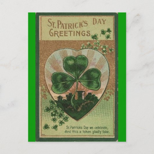 St. Patricks Dag Briefkaart (Voorkant)